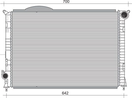 MAGNETI MARELLI radiatorius, variklio aušinimas 350213860000